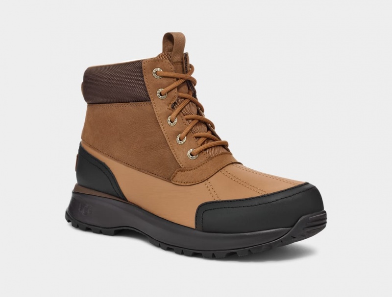 Ugg Emmett Duck Men's Boots Brown | RMKIONL-67