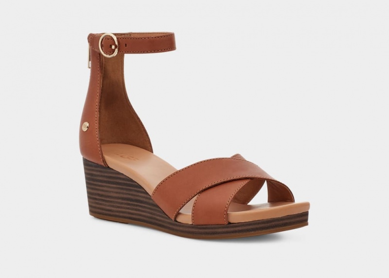 Ugg Eugenia Women's Sandals Brown | JUGOATX-92