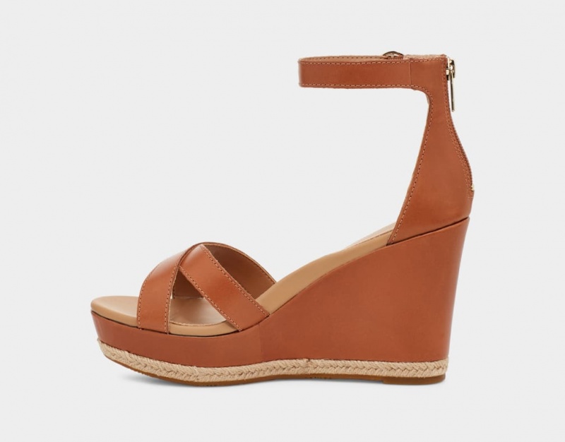 Ugg Ezrah Women's Sandals Brown | RAGPMVX-25