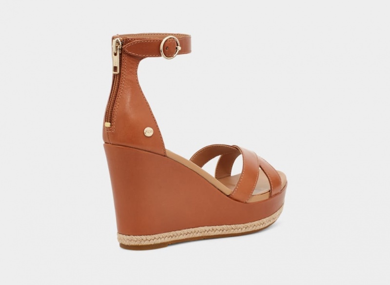 Ugg Ezrah Women's Sandals Brown | RAGPMVX-25