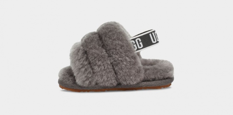 Ugg Fluff Yeah And Lovey Kids' Slippers Grey | UTOGMWF-73