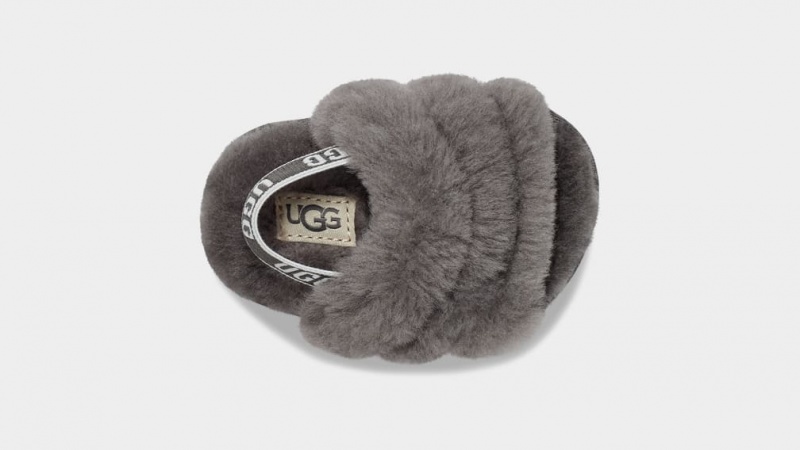 Ugg Fluff Yeah And Lovey Kids' Slippers Grey | UTOGMWF-73