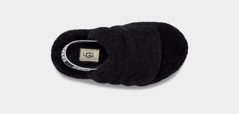 Ugg Fluff Yeah Kids' Slippers Black | WXDIKVL-37