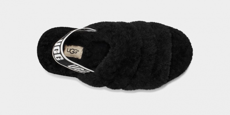 Ugg Fluff Yeah Women's Slides Black | ZIJNMYC-58