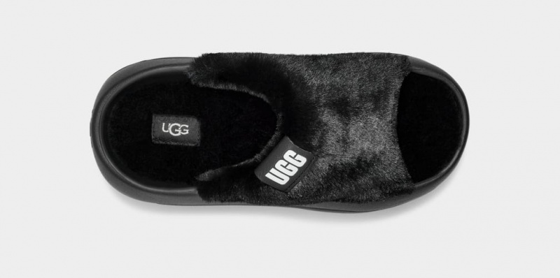 Ugg FoamOplush Women's Slides Black | AXGKMTS-39