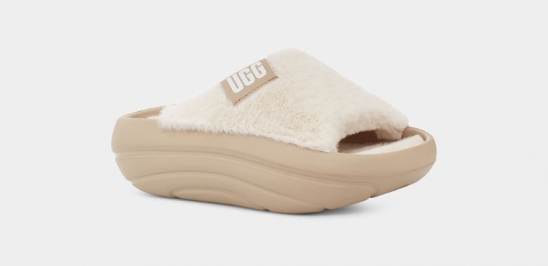 Ugg FoamOplush Women's Slides Mustard | YRZFPMO-47