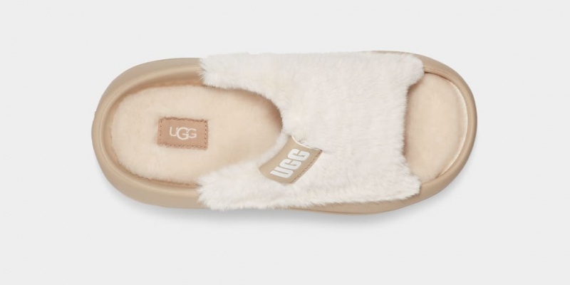 Ugg FoamOplush Women's Slides Mustard | YRZFPMO-47