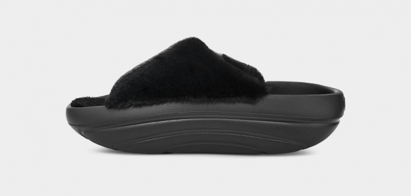 Ugg FoamOplush Women's Slippers Black | QXUIAWJ-97