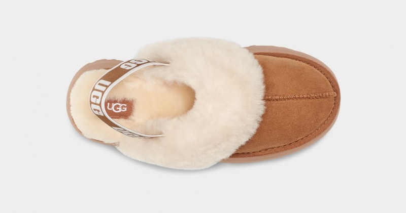 Ugg Funkette Women's Slippers Brown | UZKQALD-90