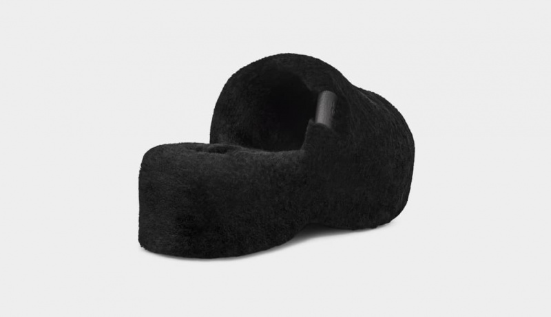 Ugg Fuzz Sugar Women's Clogs Black | YSFOTWC-75