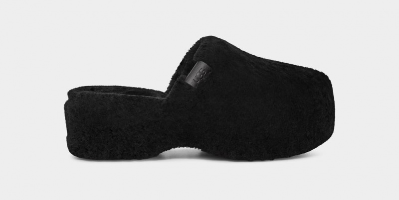 Ugg Fuzz Sugar Women\'s Clogs Black | YSFOTWC-75