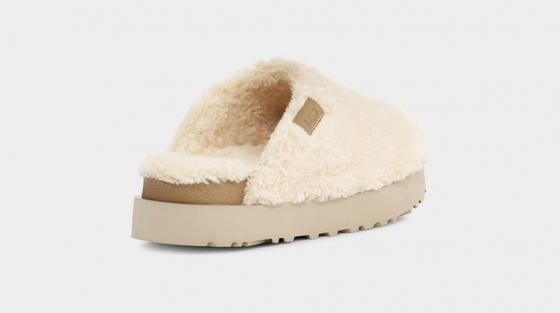 Ugg Fuzz Sugar Women's Moccasins Beige | YQZKEHA-24