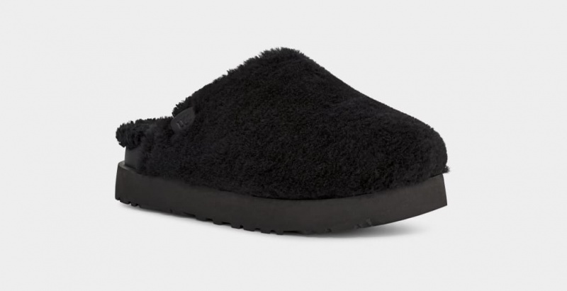 Ugg Fuzz Sugar Women's Moccasins Black | YEHJIVN-89