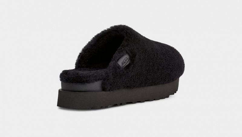 Ugg Fuzz Sugar Women's Moccasins Black | YEHJIVN-89