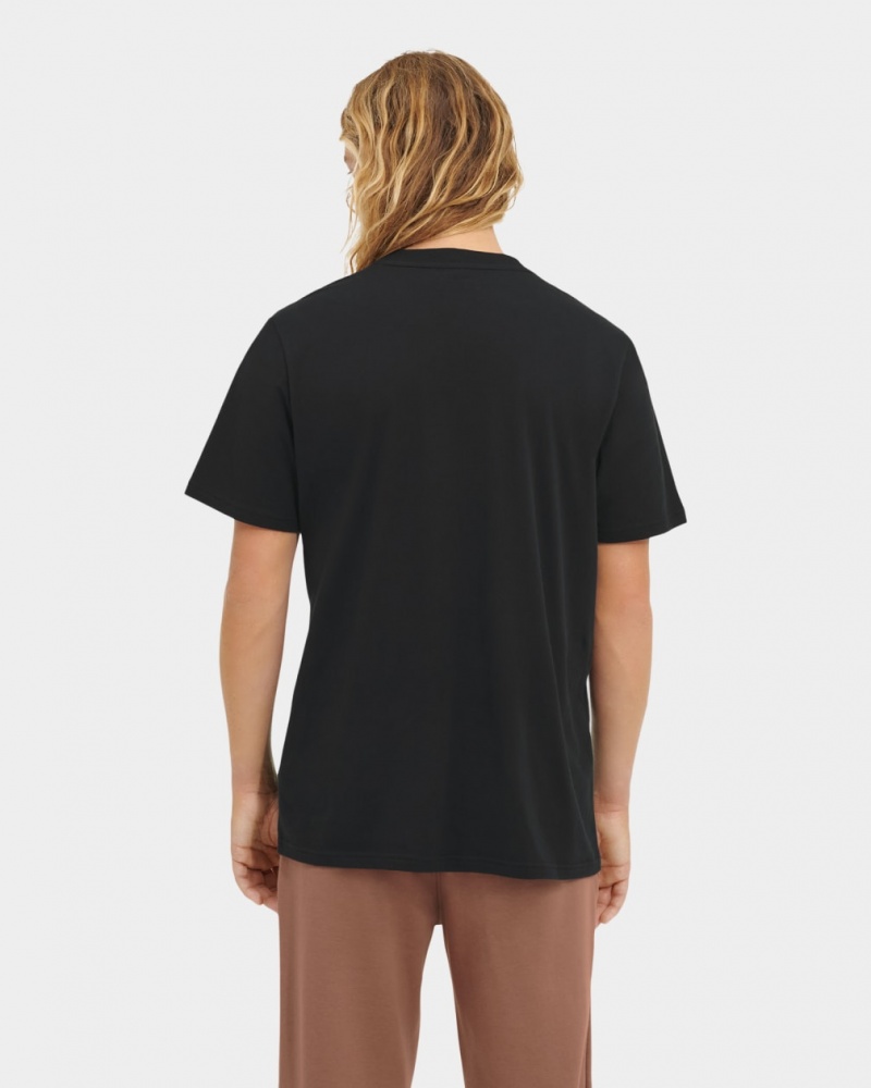 Ugg Garrett Crewneck Men's Tops Black | VUTJFMI-45