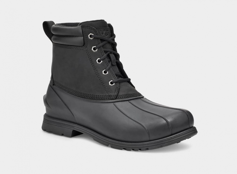 Ugg Gatson Mid Men's Boots Black | HNBGRPL-75