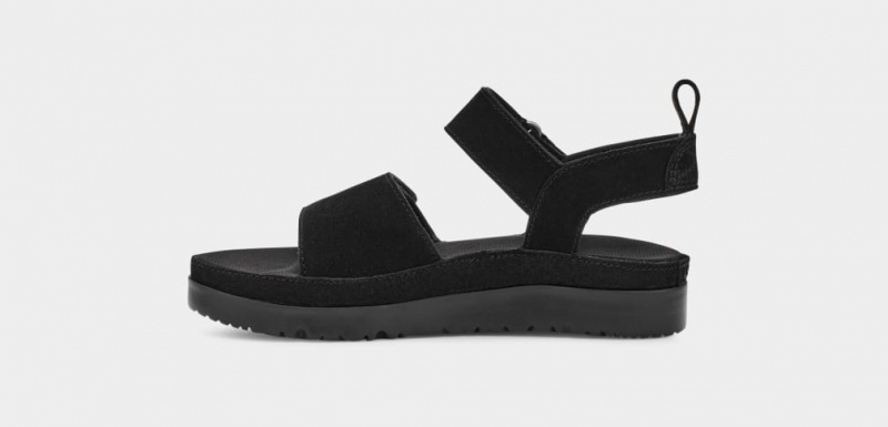 Ugg Goldenstar Kids' Sandals Black | ENGOBQU-68