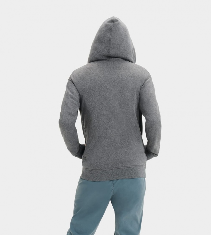 Ugg Gordon Zipped Men's Hoodie Grey | VDKLFCA-17