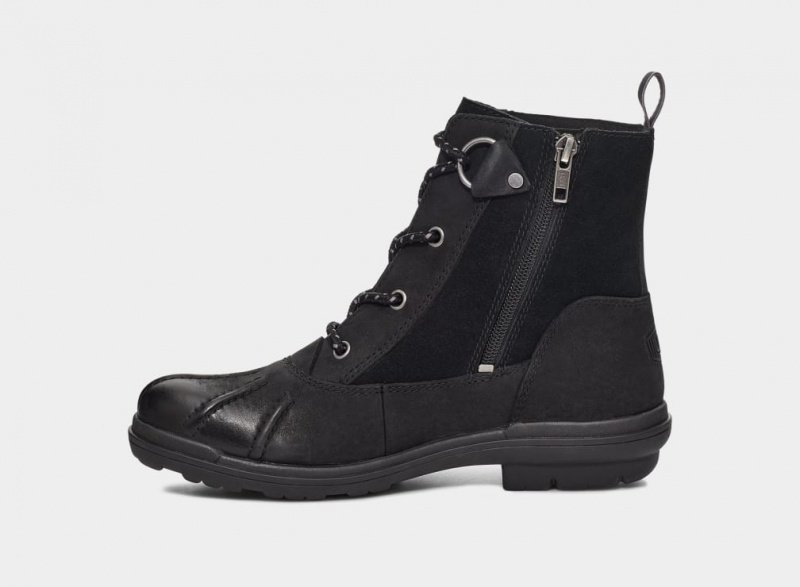 Ugg Hapsburg Duck Women's Boots Black | IEYGFMJ-23