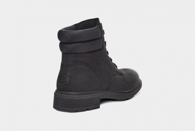 Ugg Harrison Lace Women's Boots Black | KQLBGMR-75