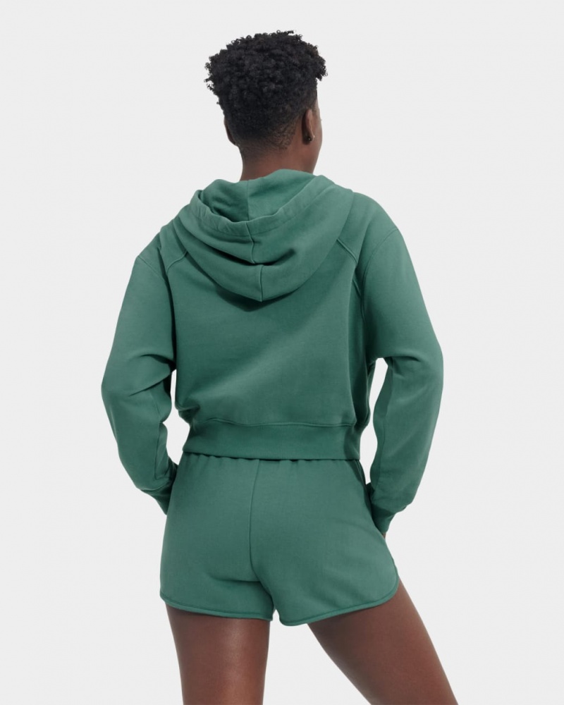 Ugg Helene Women's Hoodie Green | VNQLWCF-10