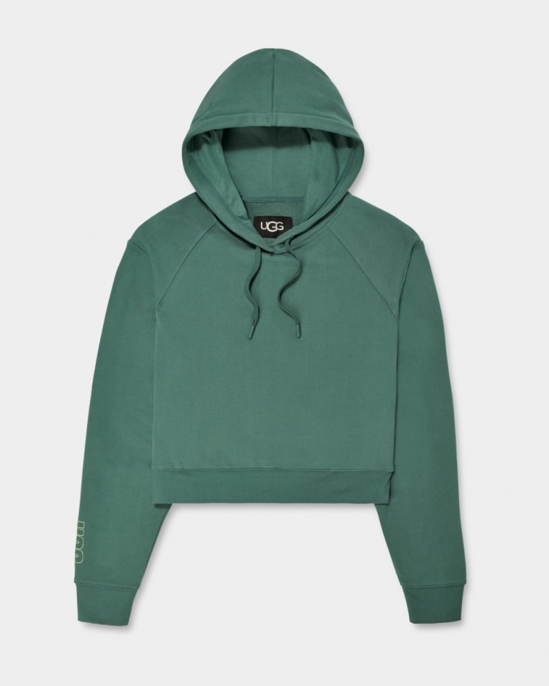 Ugg Helene Women's Hoodie Green | VNQLWCF-10