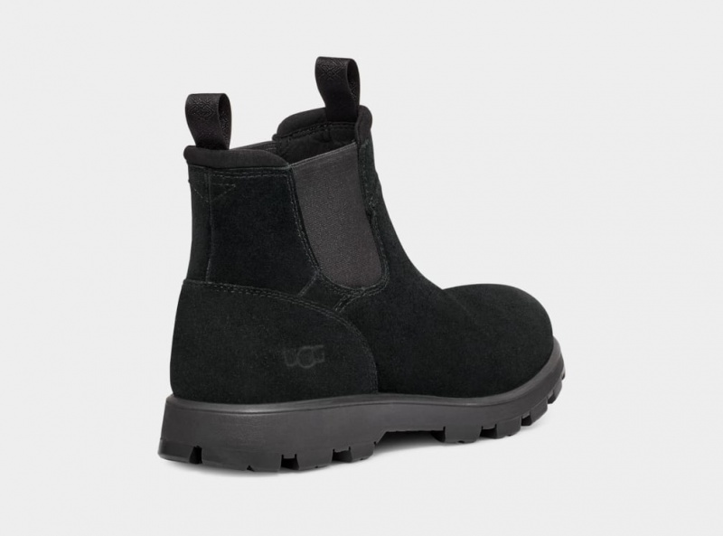 Ugg Hillmont Men's Chelsea Boots Black | HEIDYJU-52