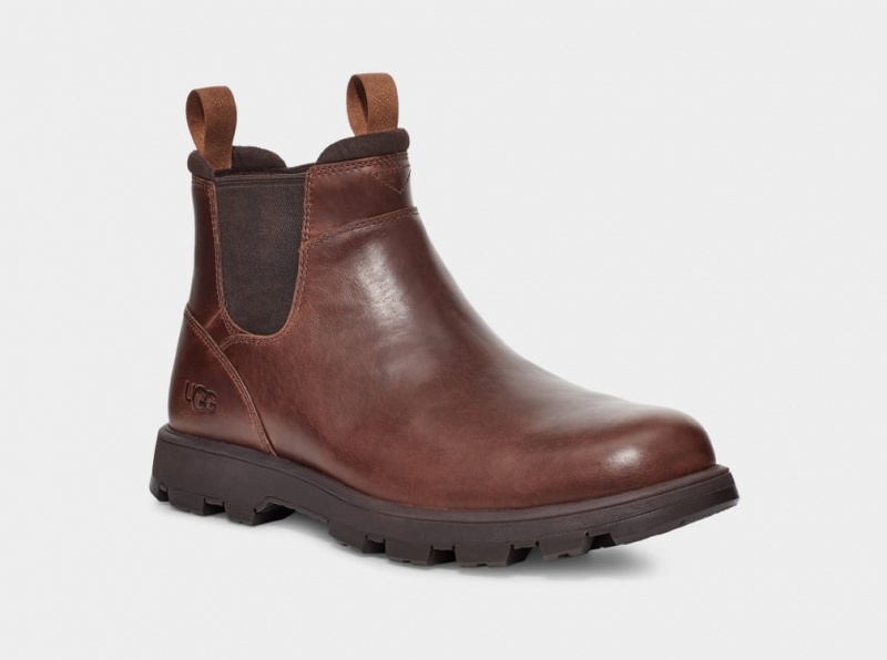 Ugg Hillmont Men's Chelsea Boots Brown | ASDYCOZ-98