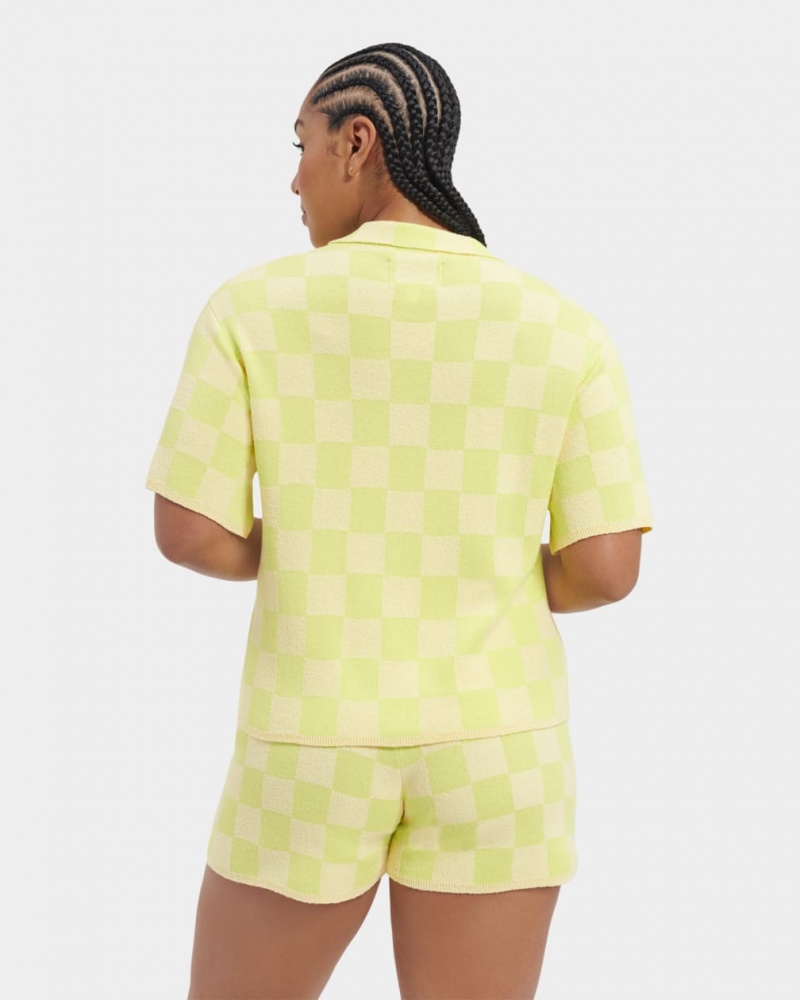 Ugg Jeannie Buttondown Women's Tops Green | PVYFOZH-74