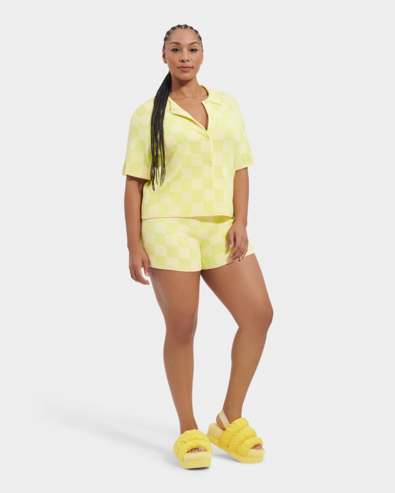 Ugg Jeannie Buttondown Women's Tops Green | PVYFOZH-74