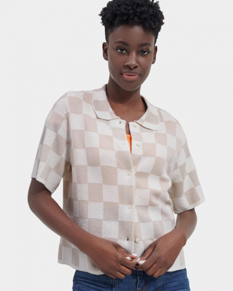 Ugg Jeannie Buttondown Women's Tops Grey | UBNKYWF-86