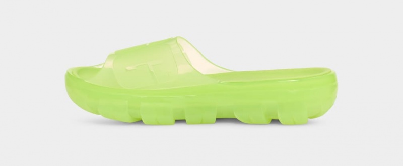 Ugg Jella Clear Women's Slides Green | SWKOAHT-52