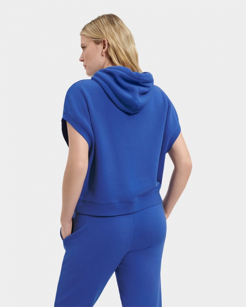 Ugg Jessikah Sleeveless Women's Hoodie Blue | TLECXGM-17