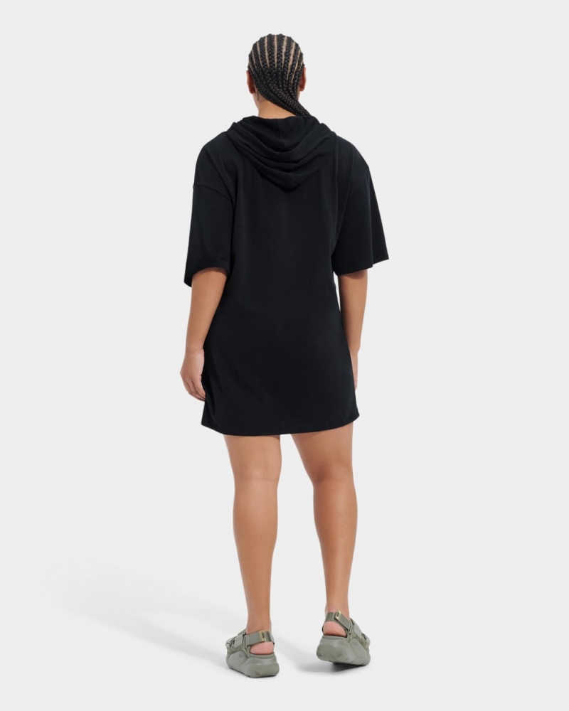 Ugg Kassey Hooded T Women's Dress Black | WQOHSYG-53