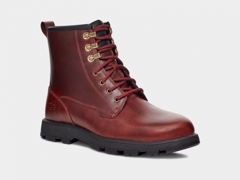 Ugg Kirkson Men's Boots Dark Brown | NLVZPCY-62