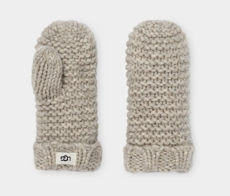 Ugg Knit Mitten Kids' Hats Light Grey | AWZFLGD-02