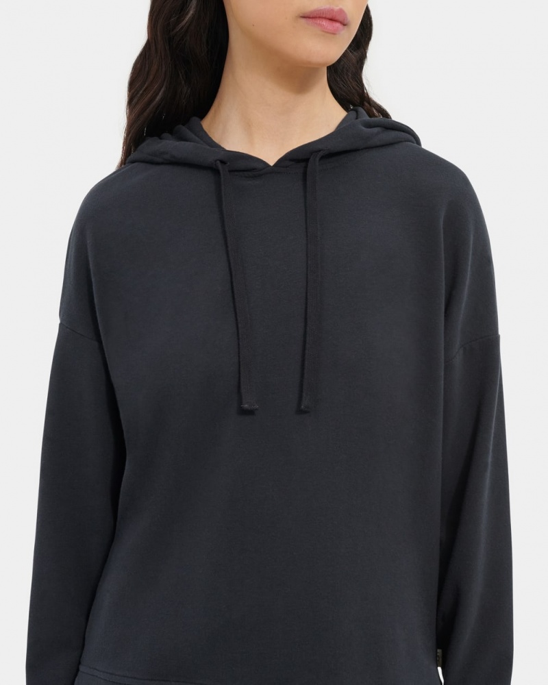 Ugg Kyree Micro Terry Women's Hoodie Black | LWFVPXK-59