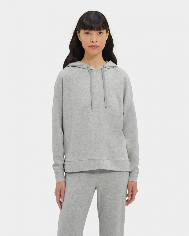 Ugg Kyree Micro Terry Women's Hoodie Grey | CDRZFAK-63