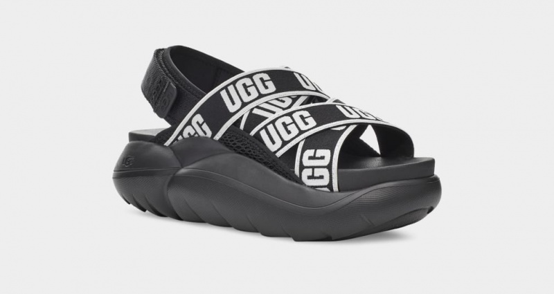 Ugg LA Cloud Women's Sandals Black | EGZTMYH-24