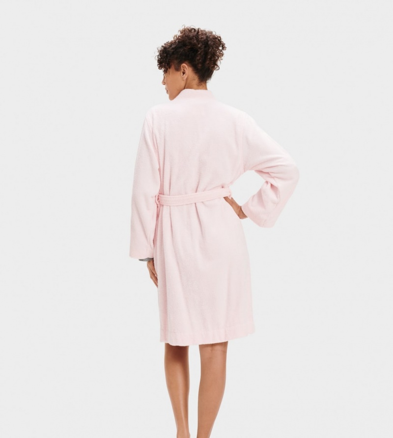 Ugg Lorie Terry Robe Women's Sleepwear Pink | DPYQRBE-12