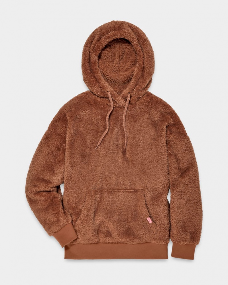 Ugg Loyra Sherpa Women's Hoodie Brown | NWVSCJY-32