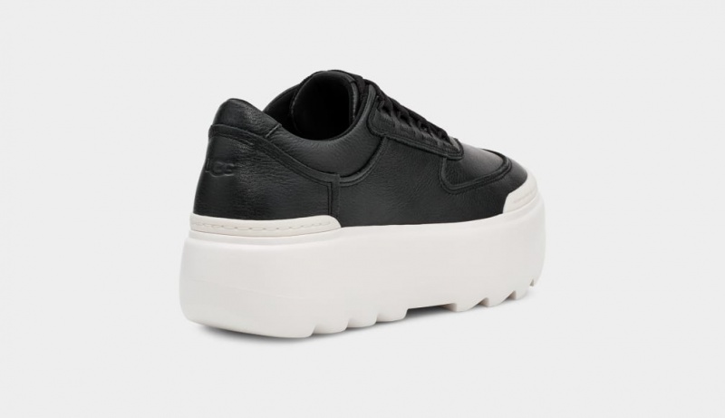 Ugg Marin Mega Lace Women's Sneakers Black / White | VZMFQIJ-06