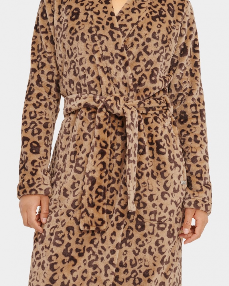 Ugg Marlow Robe Women's Sleepwear Leopard | ULDIZYO-82