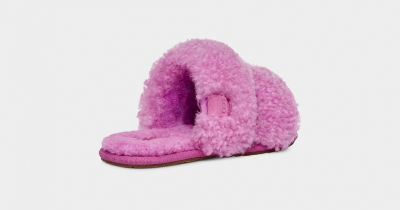 Ugg Maxi Curly Scuffetta Women's Slippers Purple | OAKZFRI-27