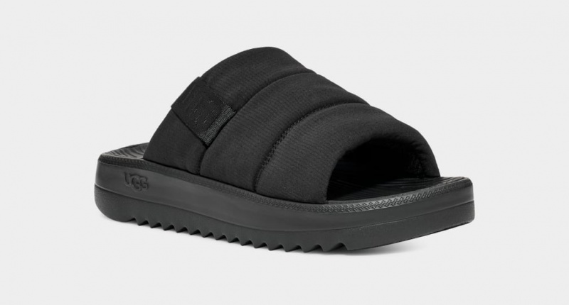 Ugg Maxxer Men's Slides Black | TMHAUWB-27