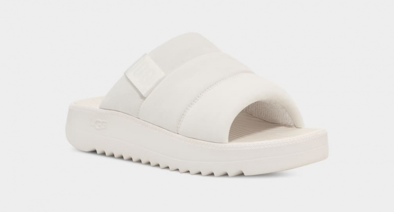 Ugg Maxxer Men's Slides White | VMXPDYF-17