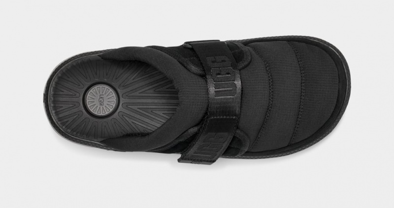 Ugg Maxxer Strap Men's Slides Black | SMPXYOE-09