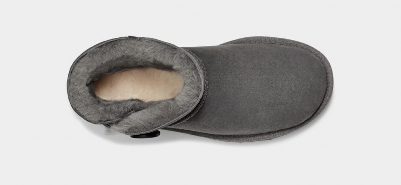 Ugg Mini Bailey Button II Women's Boots Grey | YUIFOCH-28