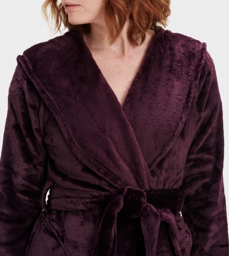 Ugg Miranda Fleece Robe Women's Sleepwear Burgundy | VOBLADM-05