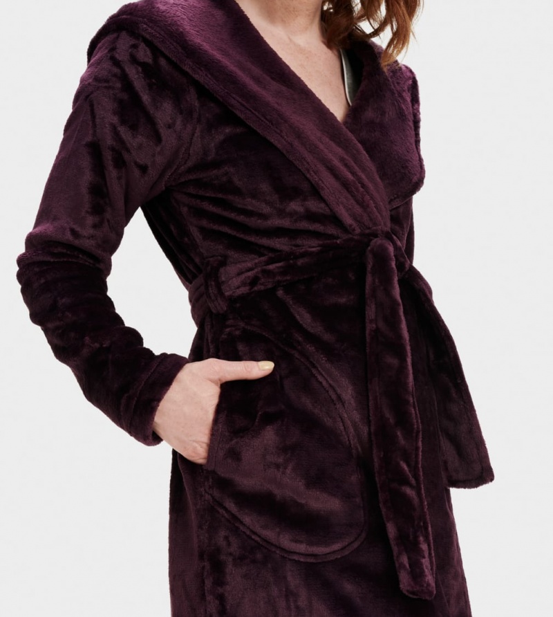 Ugg Miranda Fleece Robe Women's Sleepwear Burgundy | VOBLADM-05